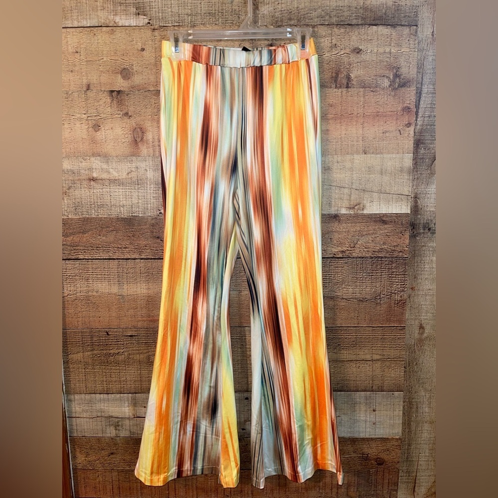 SHEIN 70s Retro Style Flare Leggings - Picture 2 of 4
